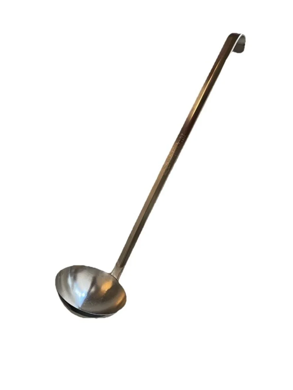 Vtg Vollrath Sauce Ladle Stainless Steel 3 Oz Kitchen Hooked 5843 Sauces Soup